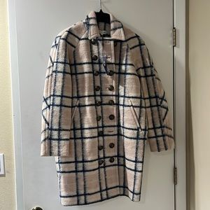 Rebecca Minkoff Womens Santo Coat- Size XS lavender/navy (pink)